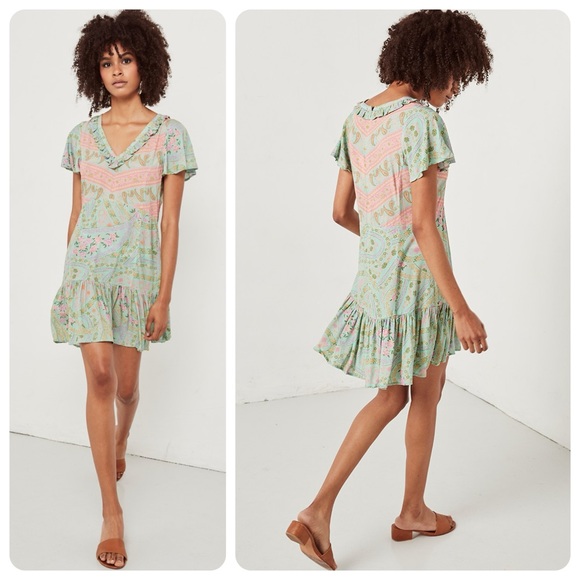 NWOT! RARE Spell & the Gypsy Collective City Lights Mini Dress - HTF - Picture 1 of 14